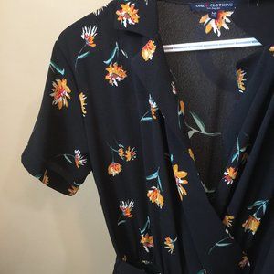 One Clothing Flower Culotte Jumpsuit